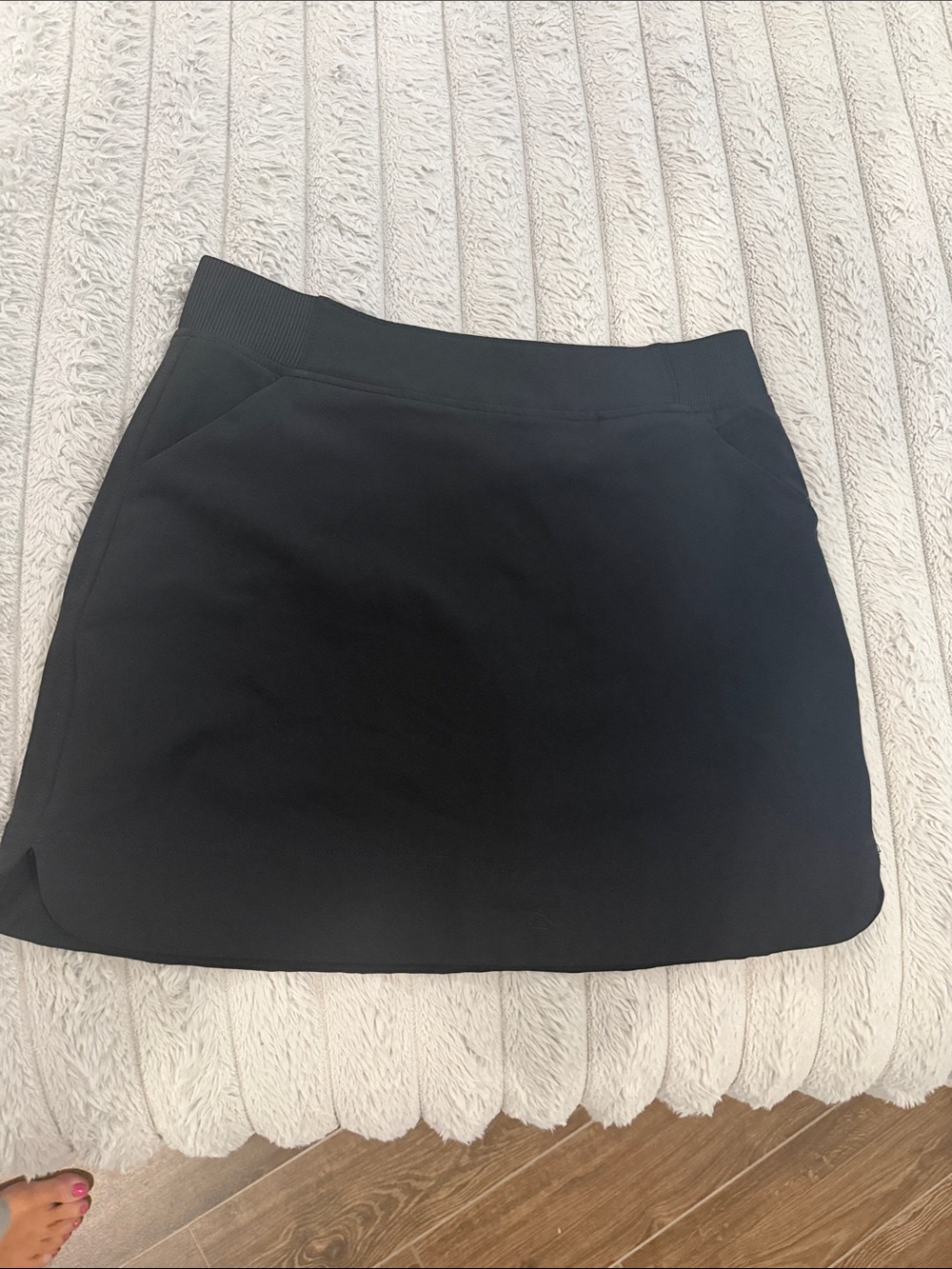 32 Degrees Black Mini Skirt with Elastic Waistband